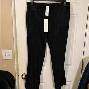 Akris Punto Black Pants with Polka Dot Accents